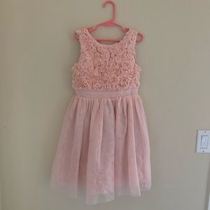 H&M Girls fancy pink tank dress